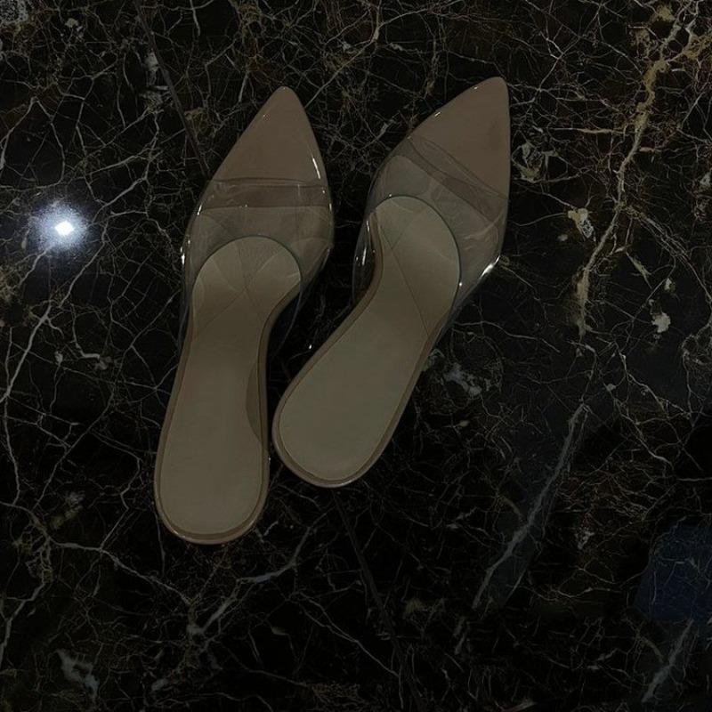 Fashion Shoes for Women 2025 New Fashion Shallow Mouth Women's Pumps Summer Sexy Party Dress Ladies High Heel Shoes Slingbacks Thin Heel