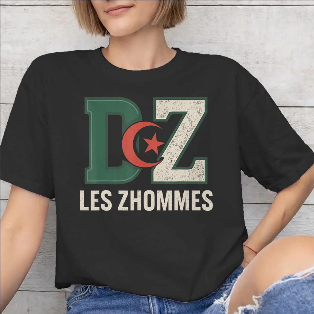 Unisex Unisex New Arrival DZ Algeria Algerian Flag T Shirt Tee Cotton Tshirts Clothing