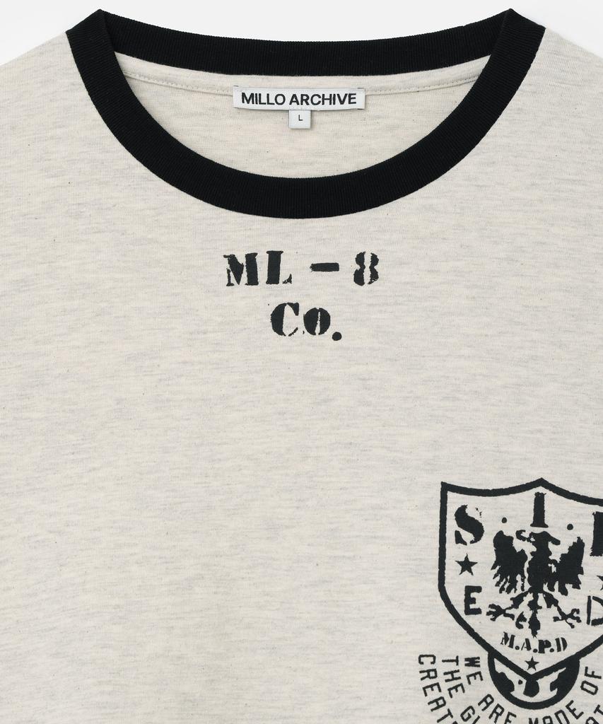 MILLO ARCHIVE S.I.D Ringer Long Sleeve T-Shirt [Oatmeal]