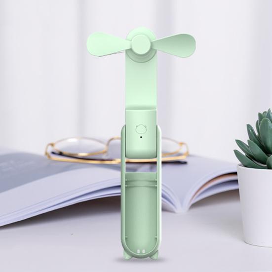 Mini Portable Fan Foldable Rechargeable Handheld Fan with 3 Speeds Low Noise Fan with Lanyard Fun Summer Gift for Travel Office Outdoor