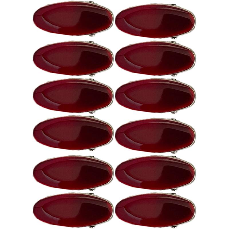 Alloy Encore Red Hair Clip Women's New Irregular Forehead Broken Hair Duckbill Clip Hair Accessories