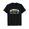 Berlin Ick Liebe Dir T Shirt Vintage Washed Homme Fashion Breathable Slightly Soft Streetwear Casual Graphic Stretched