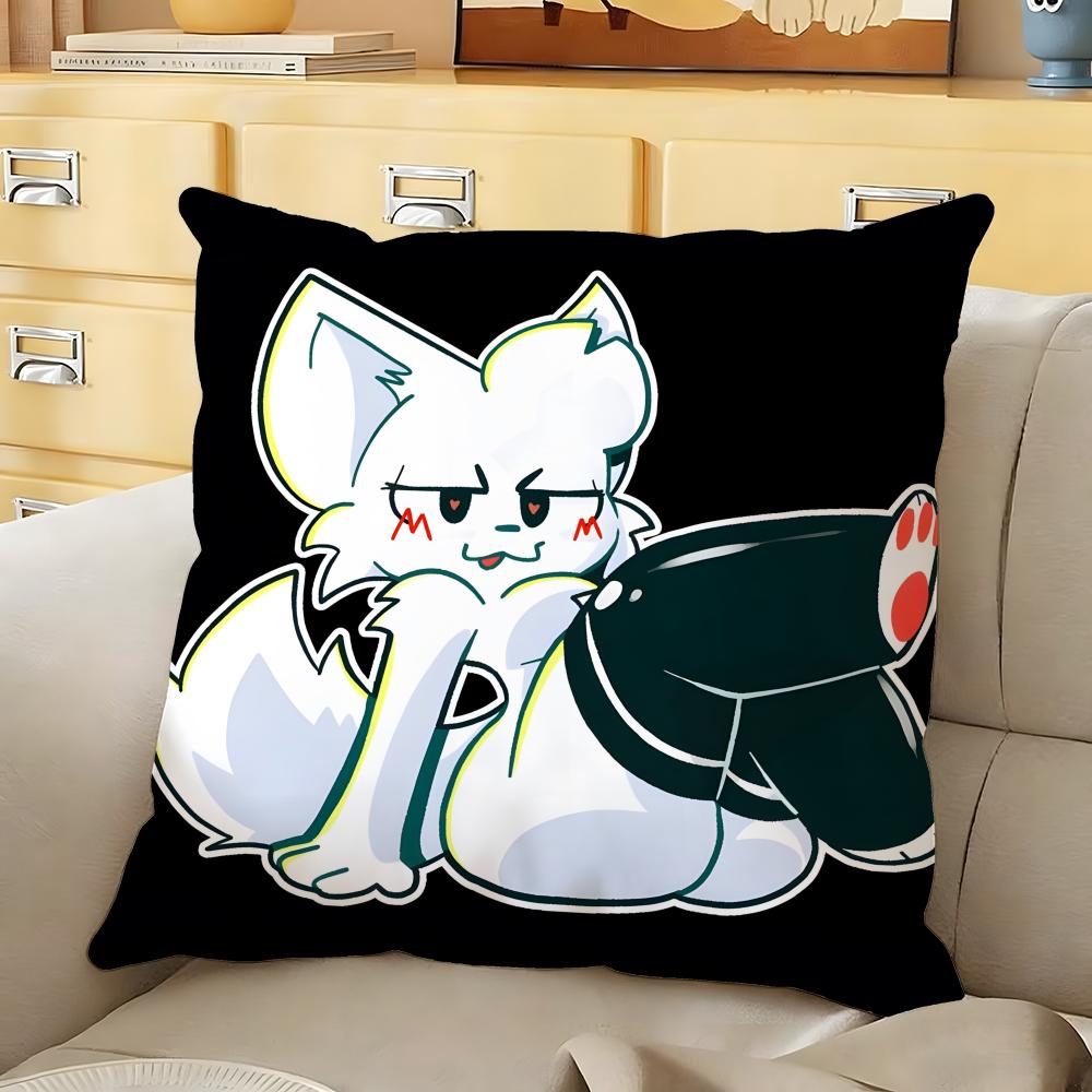 Boykisser Cushion Cover Soft Durable Reversible Pillow Cover Home Car MultiScene Daily Comfort Pillowcase