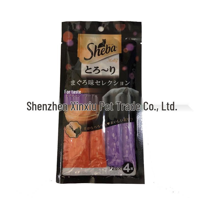 Sheba Gourmet Tuna & Seafood Cat Treats and Wet Food Variety Pack