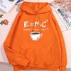 Energie Milchkaffee Lustige Formel Kapuzenpullover Herren Damen Niedliches Fitnesskleidung Muster Lockerer Pullover Herbst Pullover Partner Kapuzenpullover