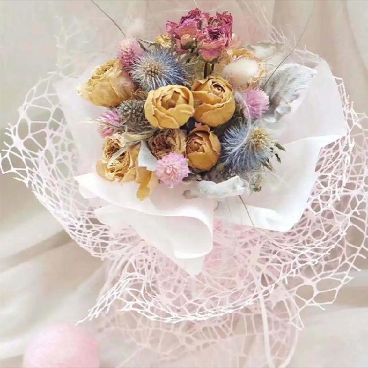 Flower Wrapping Mesh Paper Iregular Hollow Net Wrapper Flower Bouquet Paper for Home And Party Decors Wreath Making
