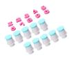 10PCS Food Grade Plastic Number Cookie Stamp Spring Plunger Cake Decorating Cutter  Cake Decorating