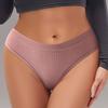Strings en Coton pour Femmes Doux Taille Basse Sexy Dos en T Culottes pour Dames Nervurés Invisible Respirant Extensible Sous-vêtements