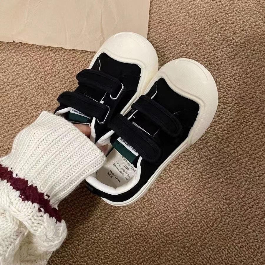 Campus women's spring new platform casual versatile thickened ugly cute big head shoes Velcro little white shoes sports board shoes