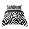 Zebra Striped Quilt Cover Black And White Geometric Bedding Duvet Cover Set Wild Animal Three-Piece Set