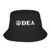 DEA US Bundes-Abfangagentur Eimerhut Streetwear Fischerkappen Für Männer Frauen Weich Faltbar Benutzerdefiniert DIY Kappe
