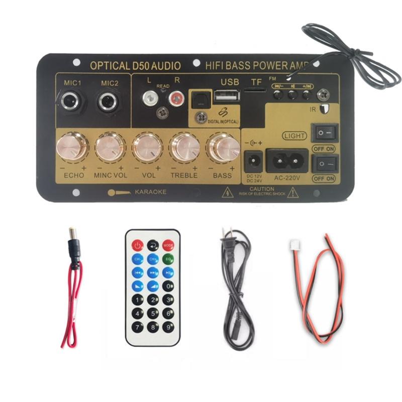 

Цифровая плата усилителя, совместимая с Bluetooth, Усилитель для караоке, Домашний автомобильный усилитель сабвуфера, 100 Вт Цифровой усилитель 1