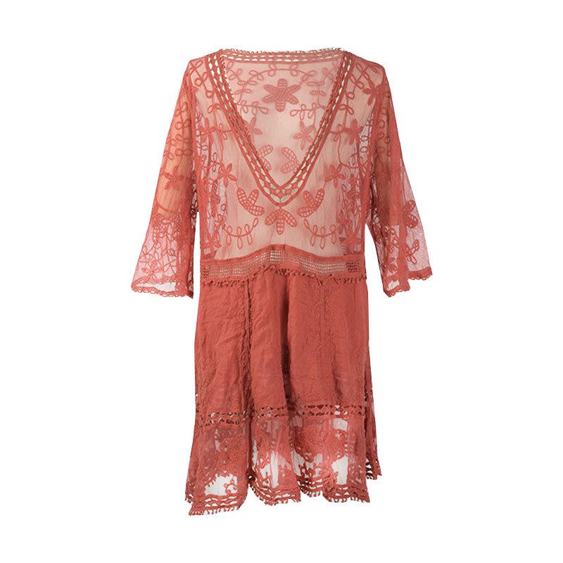 European & American Cotton Hoodie Beach Cover-Up: Women's Bikini, Skirt, Swimsuit, and Sun Protection Dress for Seaside Vacations