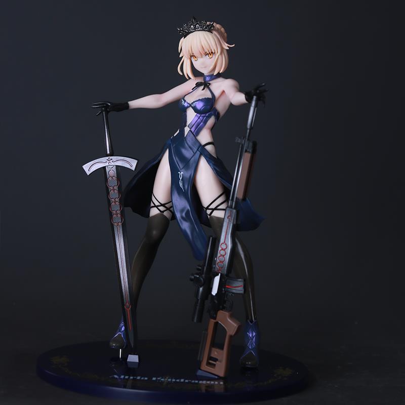 Saber Alter Figure from Fate/Stay Night: Black Saber with Spear Anime Ornament