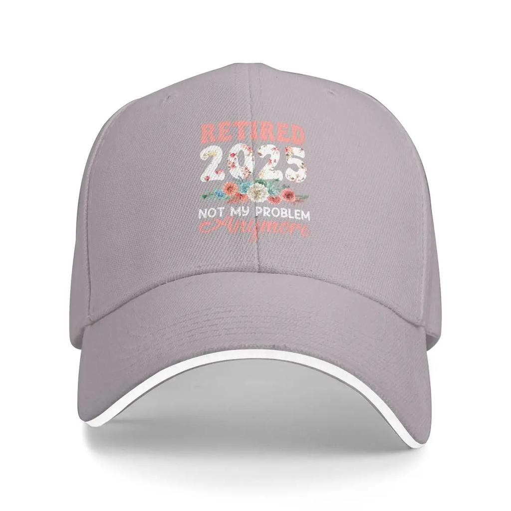Baseball Caps Retired 2025 Not My Problem Anymore Vintage Graphic Unisex Outdoor Spring Caps