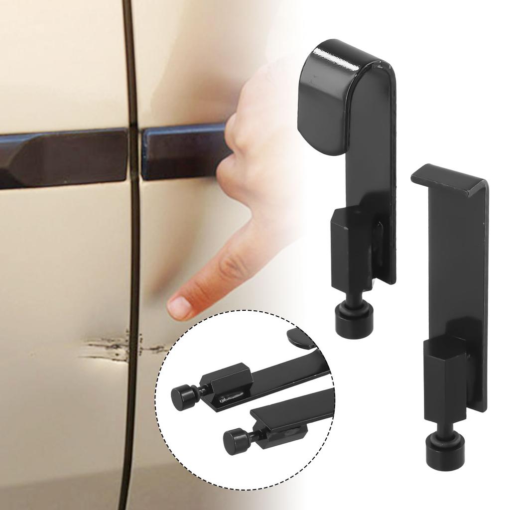 Paintless Dent Removal Tools 2Pcs for Car Body and Door For Edge Repair Featuring U Shaped and Curved Lip Hooks for Slide Hammer