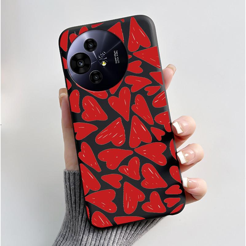 Hülle für TCL 50 NxtPaper 5G / 50 Pro NxtPaper 5G Hülle Luxus Drache Süß Cool Jungen Mädchen Schwarz Matt Weiches Silikon Rückabdeckung