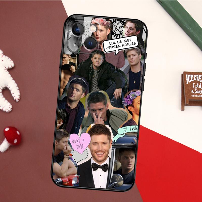Supernatural Jensen Ackles Case For iPhone 11 12 13 14 16 15 Pro Max Plus Mini X XR XS Max 7 8 Back Cover