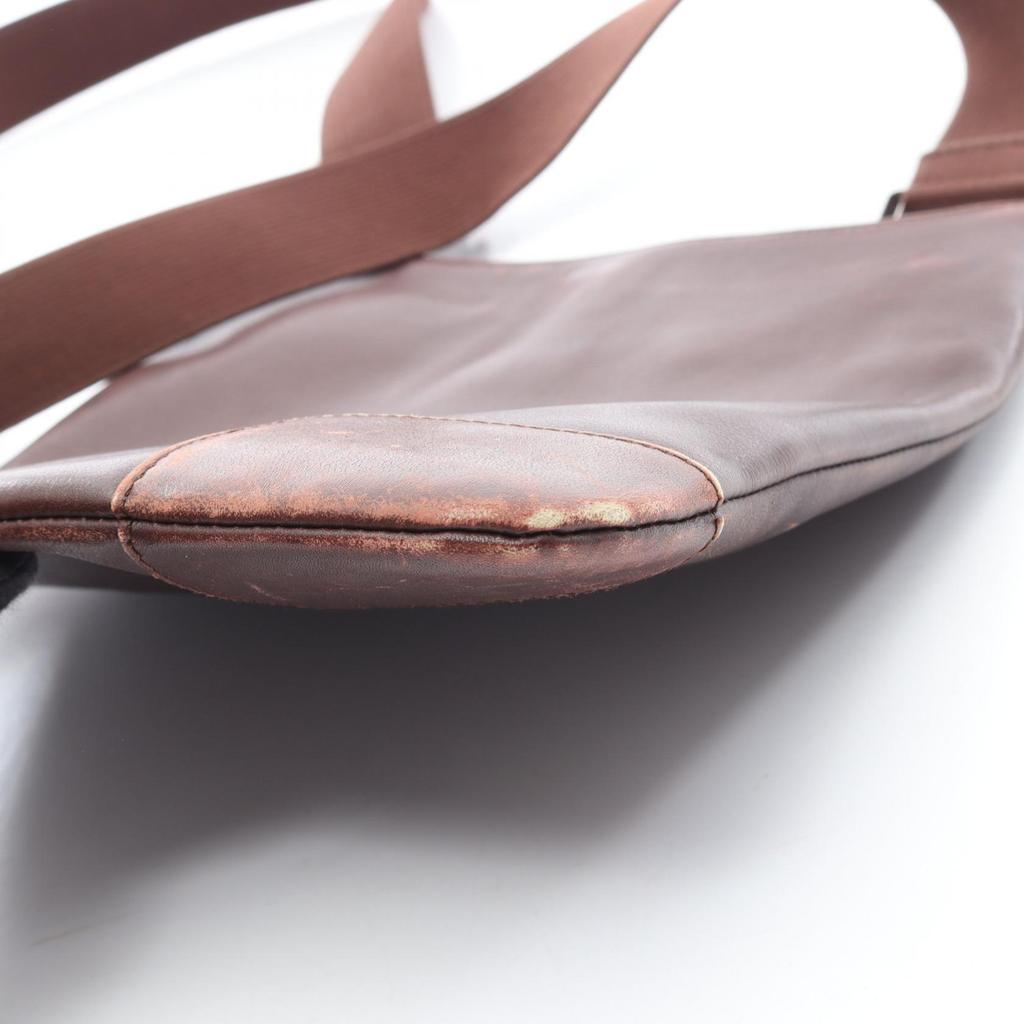 Used LOEWE anagram Shoulder Bag leather Brown Used Women