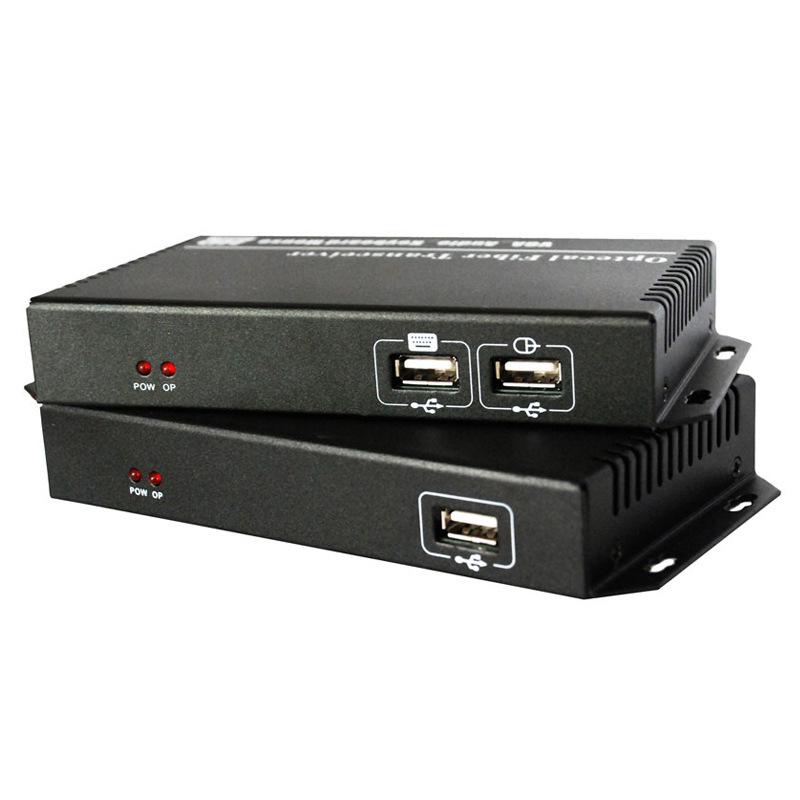 HD Optical KVM VGA Fiber Transceiver with USB for Mouse, Keyboard, and Digital Recording