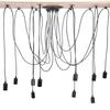 10 Head Industrial Vintage Style Pendant Light Holder Ceiling Lamp Hanger Fixtures