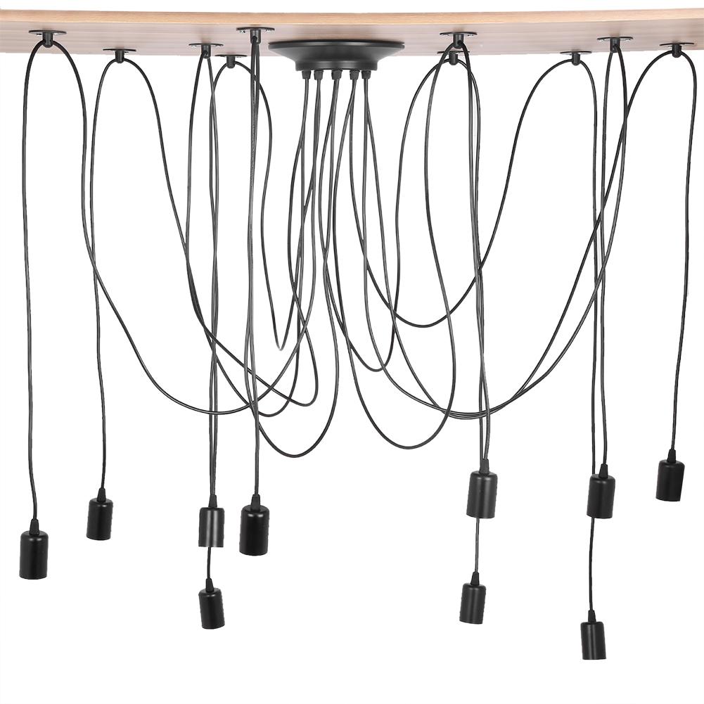 10 Head Industrial Vintage Style Pendant Light Holder Ceiling Lamp Hanger Fixtures