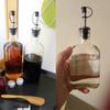 Stainless Steel Oil Bottle Spout Pourer Mouth With Stopper Flask Dry Red Wine Pot Bottle Bar Supplie