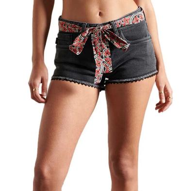 מכנסי ג'ינס קצרים תחרה Superdry