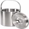 Double-Wall Stainless Steel Ice Bucket With Lid Insulated Drink Cooler Wine Chiller  Events
