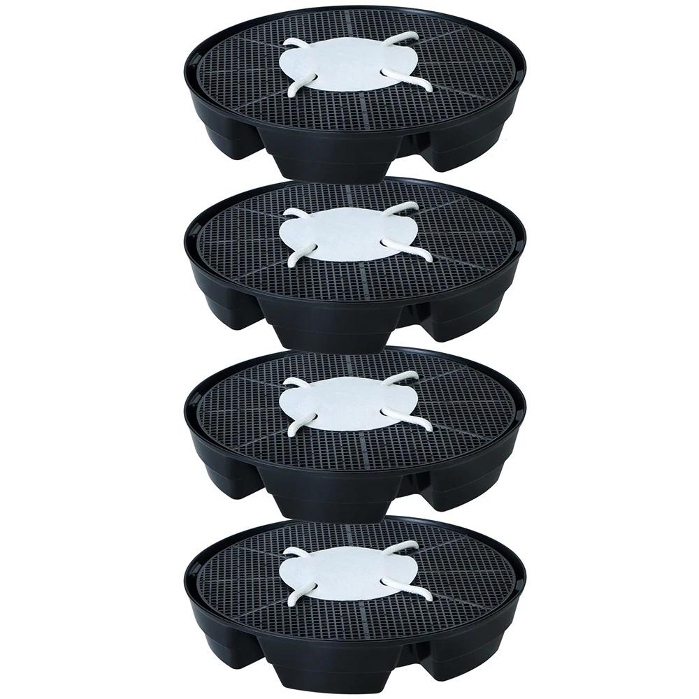 

4pcs Creative Self-Watering Fabric Pot Base Strong Support for Pot Automatic Plant Irrigation Base Home Gardening Supplies чёрный