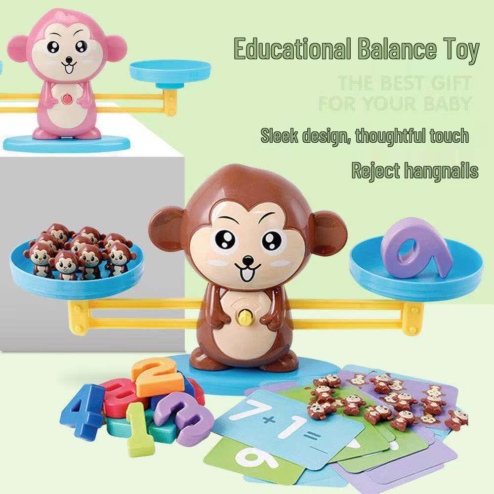 Monkey Balance Game: Addition & Subtraction Educational Toy for Kindergarten