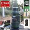 316 Stainless Steel Insulated Thermos Flask, Large Capacity (1.3-5L) for Men, Ideal for Outdoor Travel and Car Use.