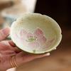 Peacock Green Flint Red Master Cup Ceramic Tea Cup Personal Use Lotus Hat Cup Kung Fu Tea Set Single Cup