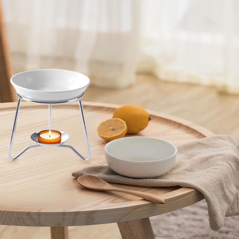 Decorative Ceramics Essential Oil Burners Aromatherapies Scent Diffuser Tealight Candle Holder Rack for Meditations Room