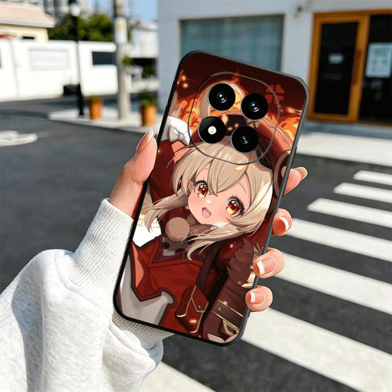 Genshin Impact Klee Soft Phone Case for Xiaomi Redmi Note 12 13 14 15 Pro Plus 11 12S 11S 11T 10 4G Black Cover Back Shell