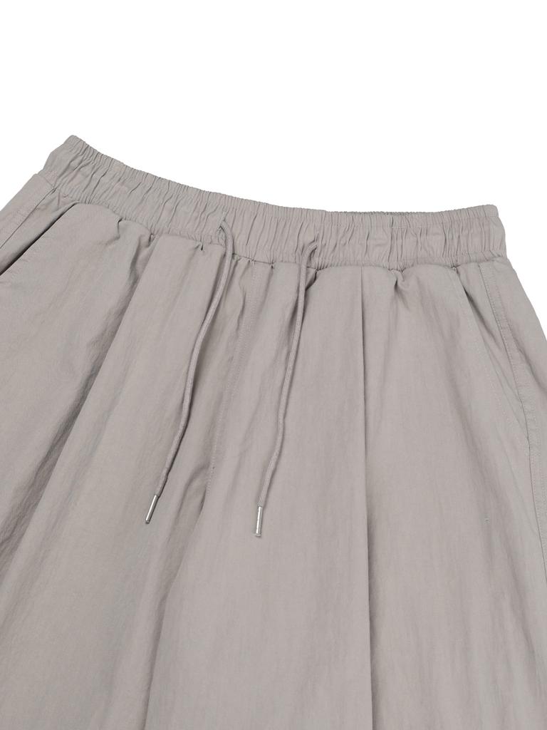 PSSHOPPER C/N High-Density Single-Pleat Wide Shorts [Beige]