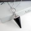 Retro European & American Crystal Hexagonal Pendulum Pendant