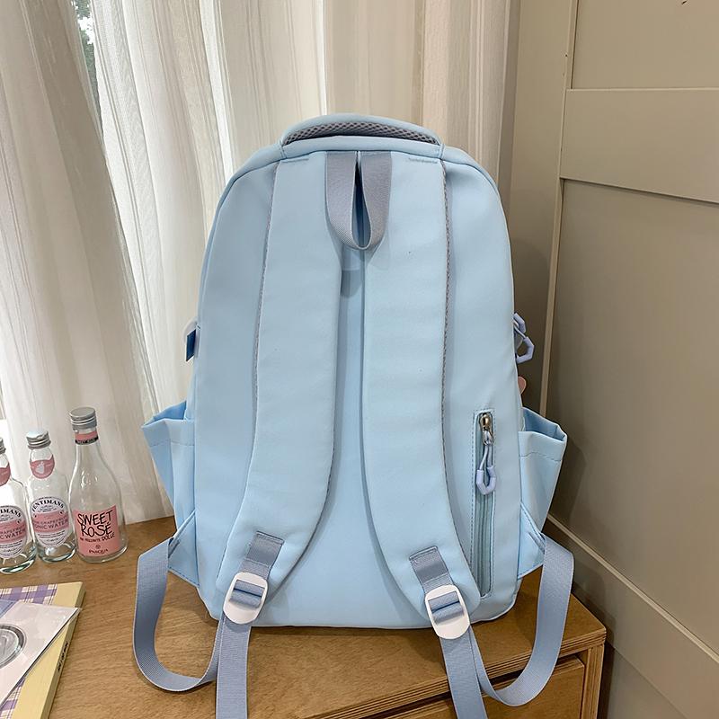 Large Capacity Junior Senior High School Schoolbag Women's Cartoon Color Contrast Backpack