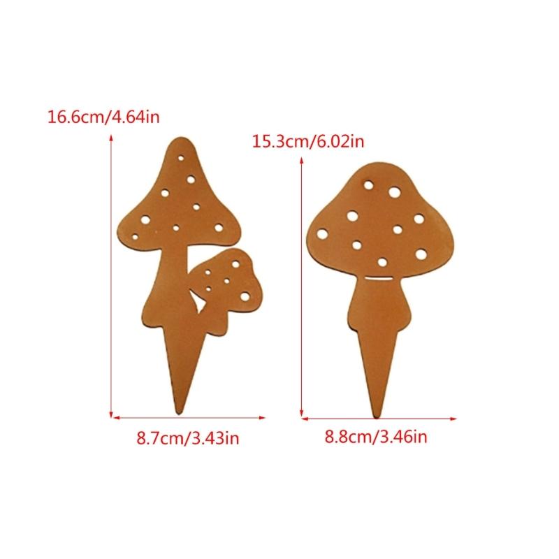 Metal Animal Yard Decors Garden Art Rust Animals for Outside Decorations Outdoor Decorative Stake Lawn Accessory