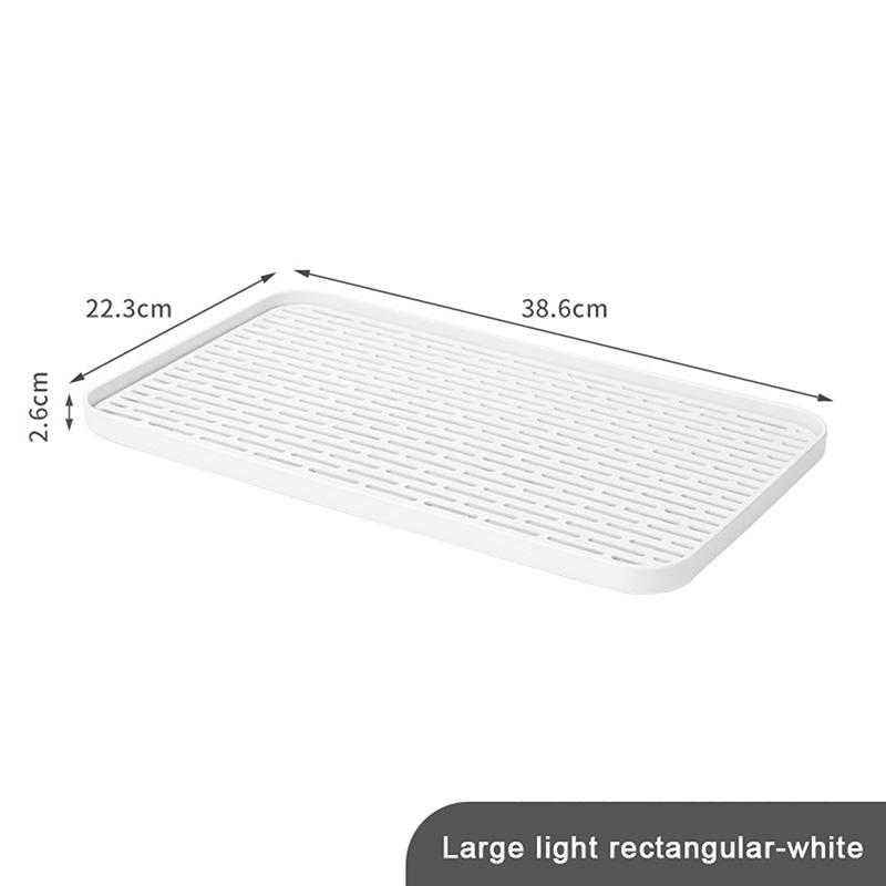 Kitchen Drain Tray Double Tray Rectangular Tea Fruit Tray Creative Drain Basket Tray Storage Rack Drying Chopsticks And Spoon