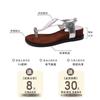 Versatile fashion toe cool slippers women's summer retro simple metal accessories outer wear pinch foot wedge heel Roman sandals