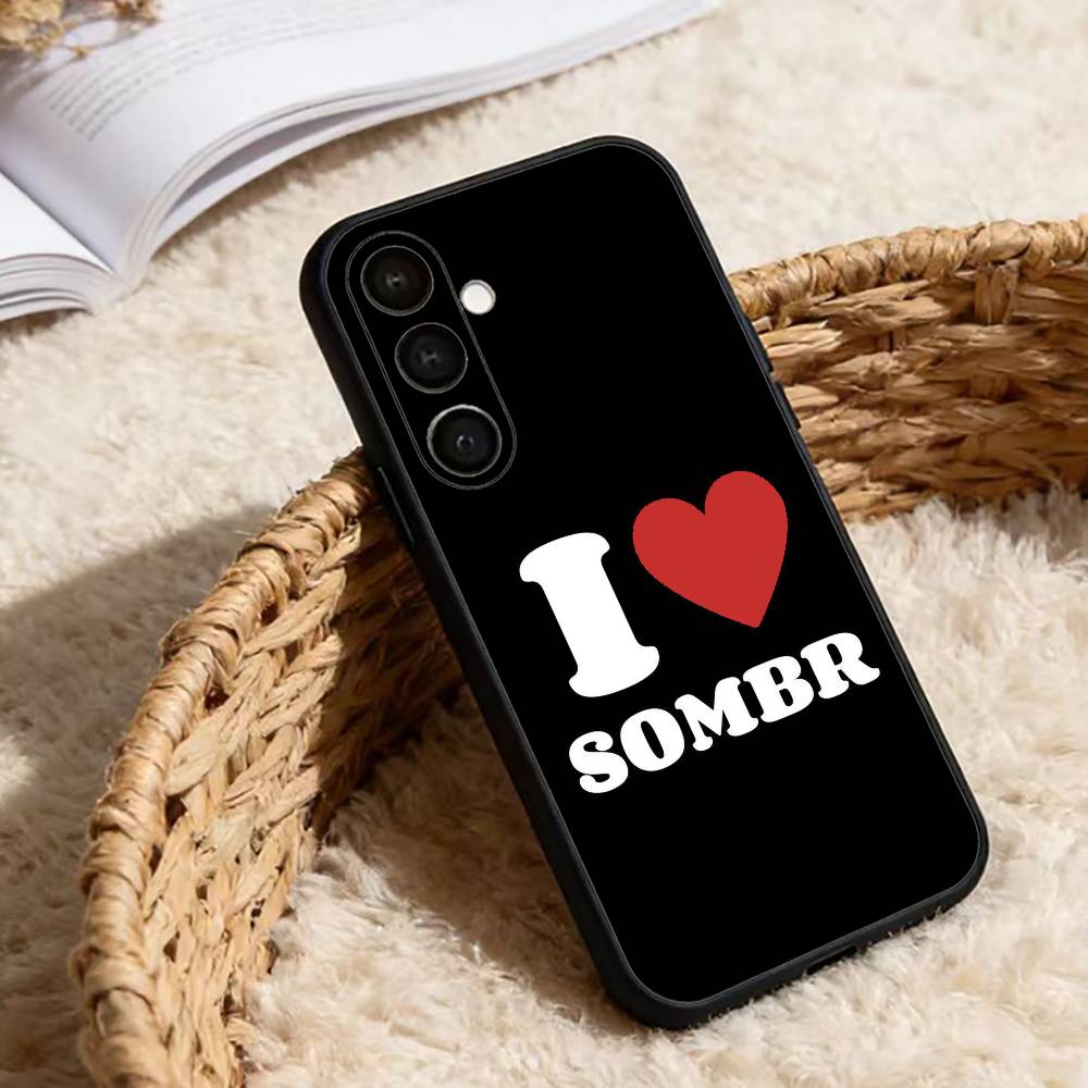 Singer Sombr Perforing Phone Case For Samsung Galaxy A20,21s,22,31,32,52,53,72,73,80,91 Soft Black Shell