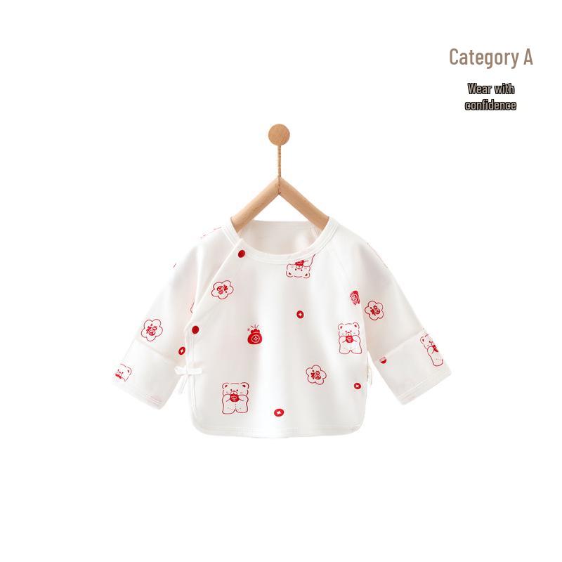 Neugeborenes T-Shirt aus reiner Baumwolle ohne Etikett – Frühling/Herbst Stil