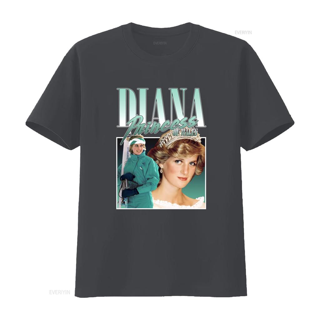Lady Diana Princess Of Wales 90s Vintage Style T Shirt Top Print Fashion 3986 Vintage Washed Fashion Stylish Soft Streetwear