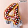40-Inch Donut Number Balloons for Kids' First Birthday or Kindergarten Party Decorations
