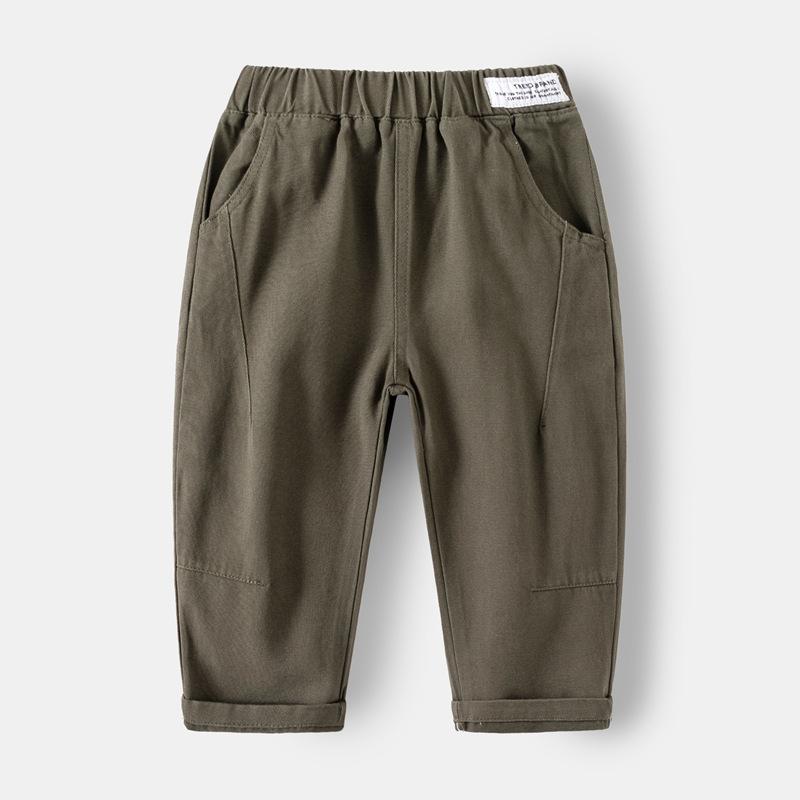 Children's Pants Boys' Pants Baby's Letter Logo Fashionable and Casual Solid Color Pants