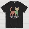 Cat Periodic Table Cotton Summer Casual Cool Loose T-Shirt