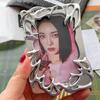 Original Design Electroplate Plasitic Frame Kpop Idol Photocard Holder Creative 3 Inch Photo Card Holder Photo Sleeve