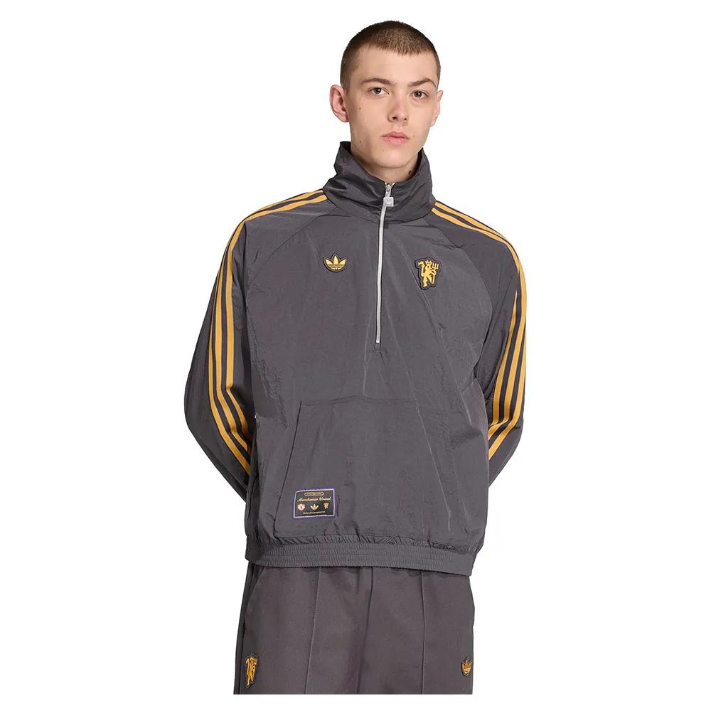

adidas Толстовка с полумолниеймолнией Manchester United Terrace Icons M