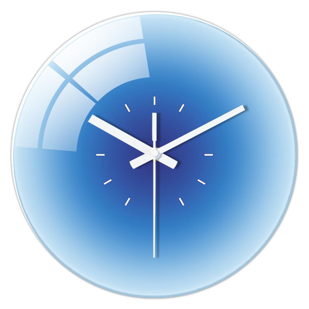

Nordic Sunset Wall Clock Celebrity Ins Light Luxury Living Room Punch-free Creative Decoration Mute Simple Glass Clock